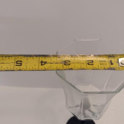 Luminarc Crystal Black Stem Wine Glasses- Set of Eight