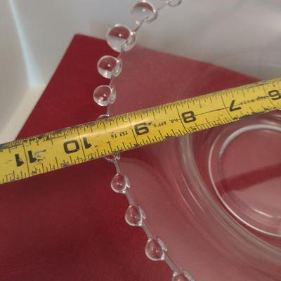 Imperial Candlewick Bowl and Divided Relish Trays- Three Pieces Total