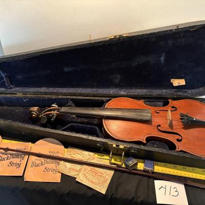 Vintage Violin in Wooden Case