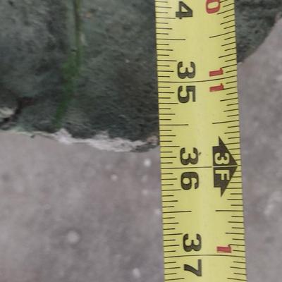 Pair of Concrete Leaf Design Garden Art