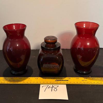 Red Vases and More