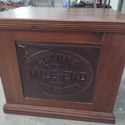Antique Six Drawer Clark's Spool Cabinet
