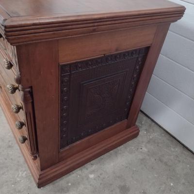Antique Six Drawer Clark's Spool Cabinet