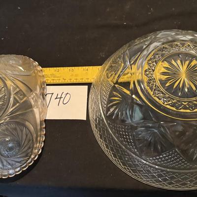 Vintage Glass Serving Lot