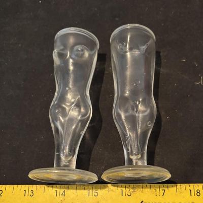 Vintage Novelty Torso Shot Glass Lot
