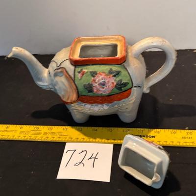 Vintage Lusterware Elephant Teapot