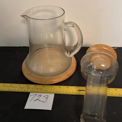 MCM Baker Hart & Stuart Glass Pitcher