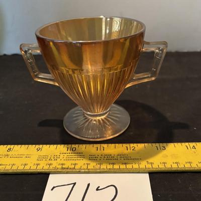 Round Robin Iridescent Sugar Bowl