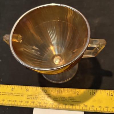 Round Robin Iridescent Sugar Bowl