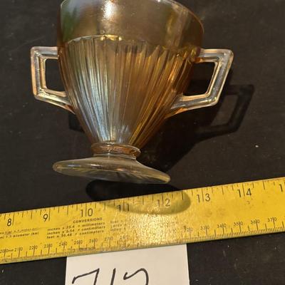 Round Robin Iridescent Sugar Bowl