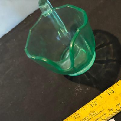 Vintage Vaseline Glass Creamer