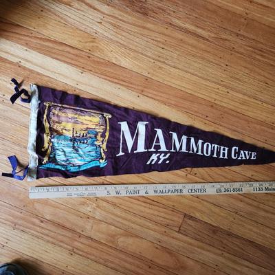Sale Photo Thumbnail #81: This auction lot is for a Vintage Mammoth Cave Souvenir Pendant,  We found this pendant stuffed in a trunk and somewhat wrinkled - but in overall nice condition for being 75 years old.  See photo for size.
