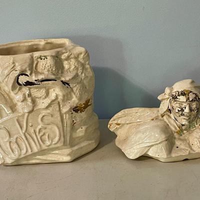 Antique McCoy Mammy Cauliflower cookie jar