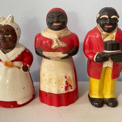 Vintage salt & pepper shakers + Duluth Imperial Mill Co. flour advertisement postcard
