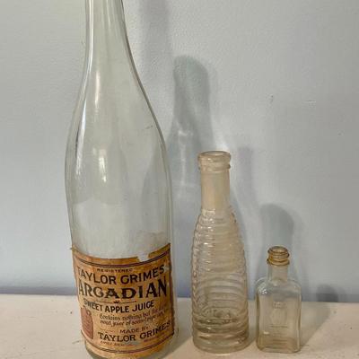 Mixed 6pc lot of vintage bottles
