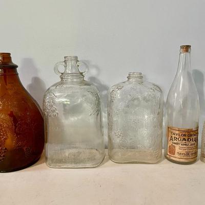 Mixed 6pc lot of vintage bottles