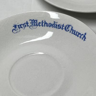 Lot 572 First Methodist Church saucers
