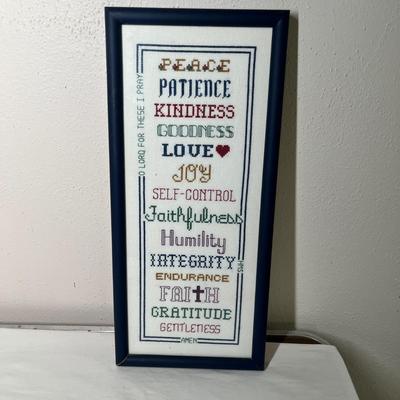 Lot 573 Cross stitch tapestry