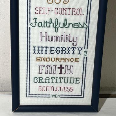 Lot 573 Cross stitch tapestry