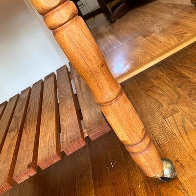 Lot 578 Butcher block table