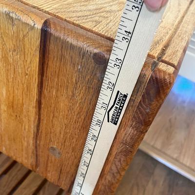 Lot 578 Butcher block table