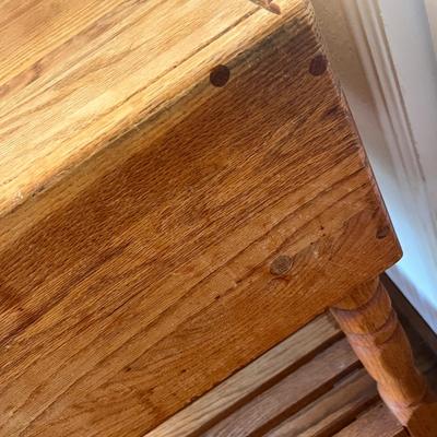 Lot 578 Butcher block table