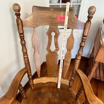 Lot 579 Maple Large rocking chair