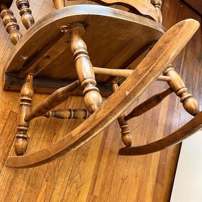 Lot 579 Maple Large rocking chair