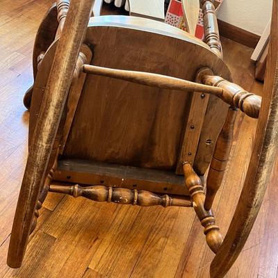 Lot 579 Maple Large rocking chair