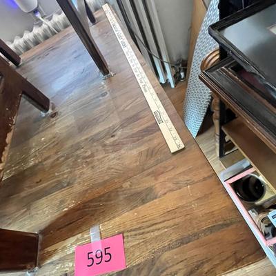 Lot 595 Pine square table