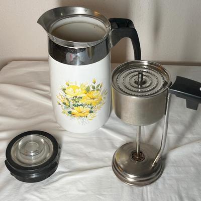 Lot 600 Corningware Coffee Pot