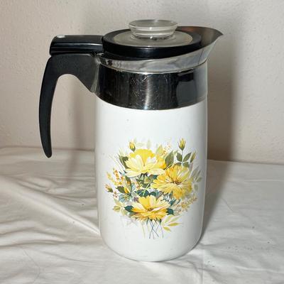 Lot 600 Corningware Coffee Pot