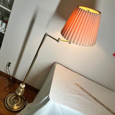 Lot 601 Brass bridge lamp