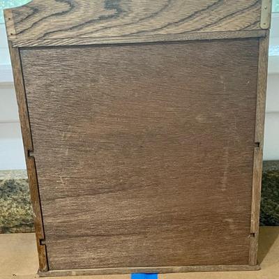 Vintage wall-mounted spice rack