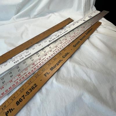 Lot 627 Yard sticks