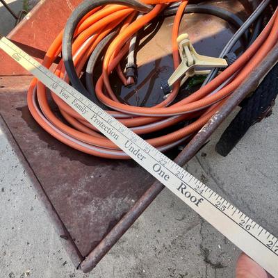 Lot 635 Garden cart w/ hose