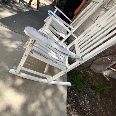 Lot 636 Wood rocking chairs