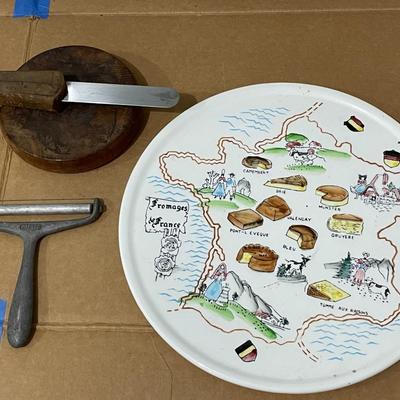 Cheese plate & tools