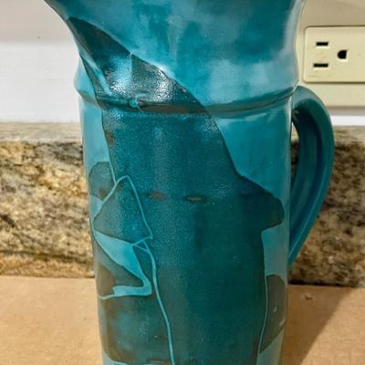 Mixed 3pc lot of hand-thrown fish-themed pottery