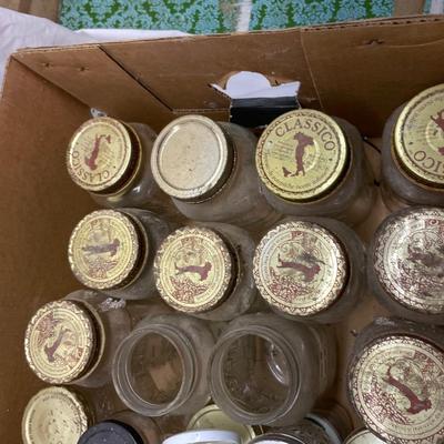 Lot 641 Large flat of canning jars