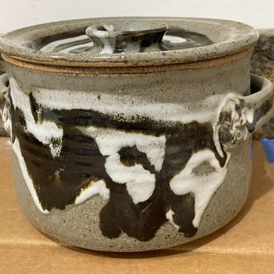 Mixed 6pc lot of hand-thrown pottery, many by Maija Hay