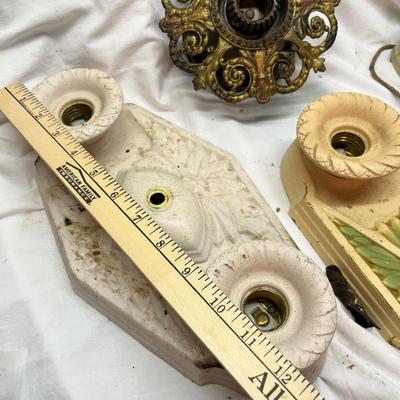 Lot 646 Antique light fixtures