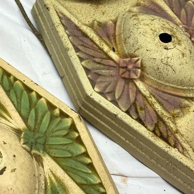 Lot 646 Antique light fixtures