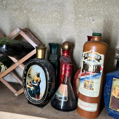 Lot 648 Vintage liquor bottles