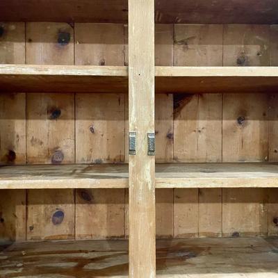 Antique 2pc Dutch farm hutch
