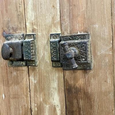 Antique 2pc Dutch farm hutch
