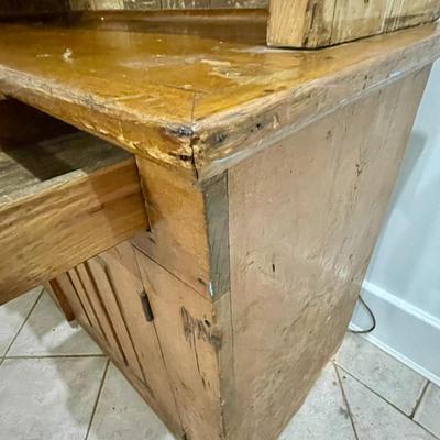Antique 2pc Dutch farm hutch