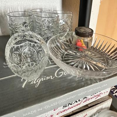 Lot 673 Misc crystal glassware