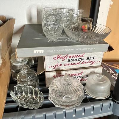 Lot 673 Misc crystal glassware