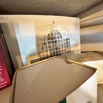 Lot 676 Christmas village items